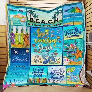 Live In The Sunshine Swim In The Sea Quilt Tt51-0880  Quilt